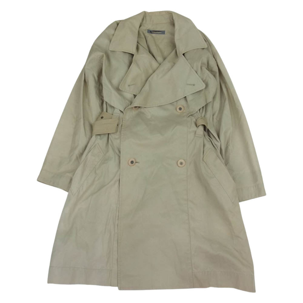 ISSEY MIYAKE イッセイミヤケ JG62029 80s ヴィンテージ トレンチ コート ベージュ系【中古】