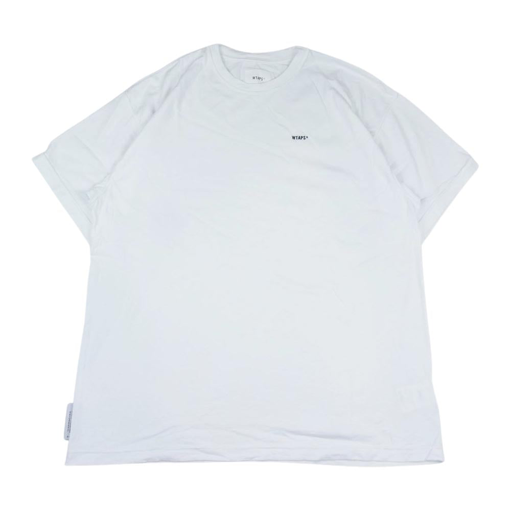 WTAPS ダブルタップス 23SS 231ATDT-CSM28 SIGN SS COTTON ロゴ 半袖 Tシャツ ホワイト系 02【中古】