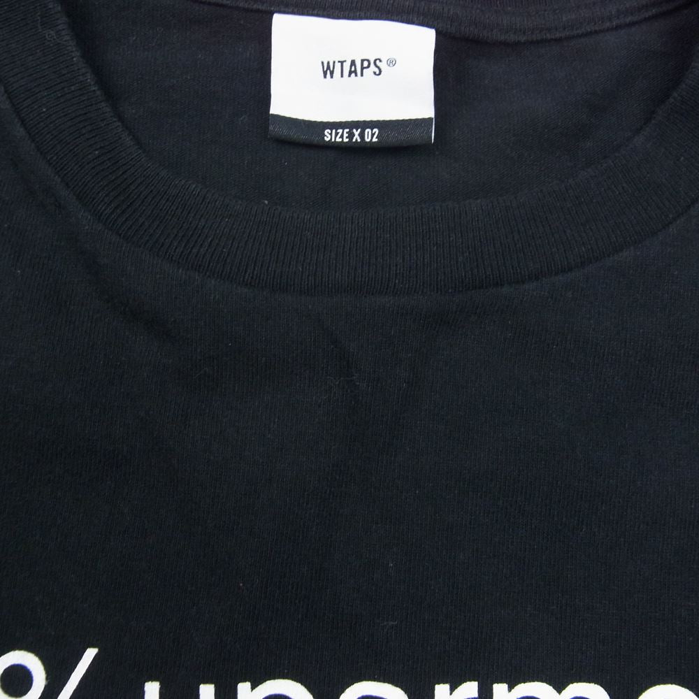 WTAPS ダブルタップス 22SS 221ATDT-LTM01S 40PCT UPARMORED L/S TEE 長袖Tシャツ ブラック系 02【中古】