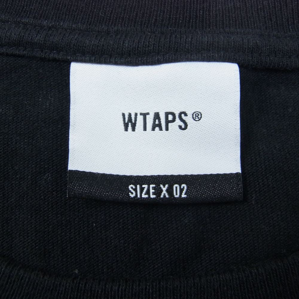 WTAPS ダブルタップス 22SS 221ATDT-LTM01S 40PCT UPARMORED L/S TEE 長袖Tシャツ ブラック系 02【中古】