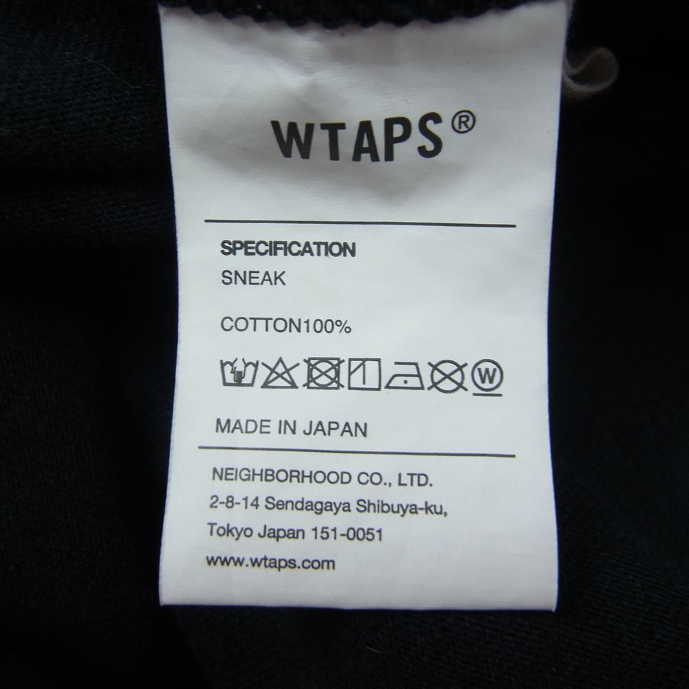 WTAPS ダブルタップス 22SS 221ATDT-LTM01S 40PCT UPARMORED L/S TEE 長袖Tシャツ ブラック系 02【中古】