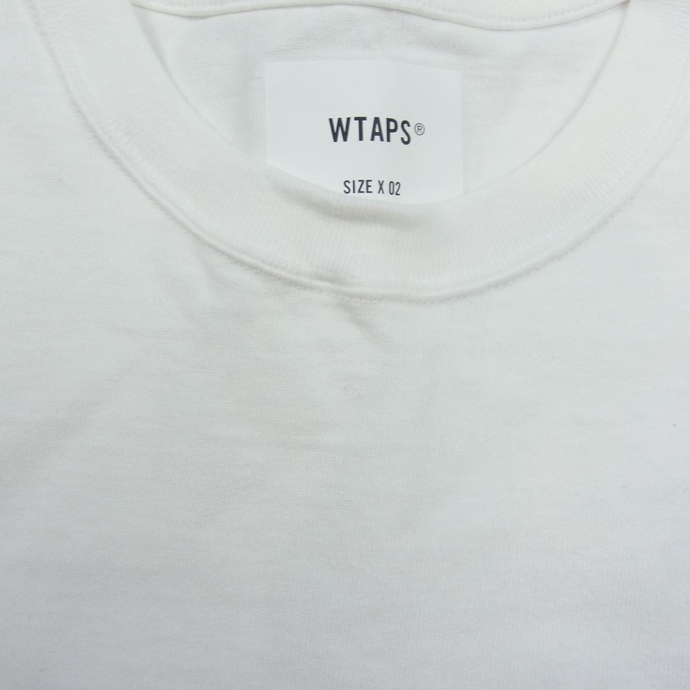 WTAPS ダブルタップス 22AW 222ATDT-CSM01 AII 01 SS ポケット 半袖 Tシャツ ホワイト系 02【美品】【中古】