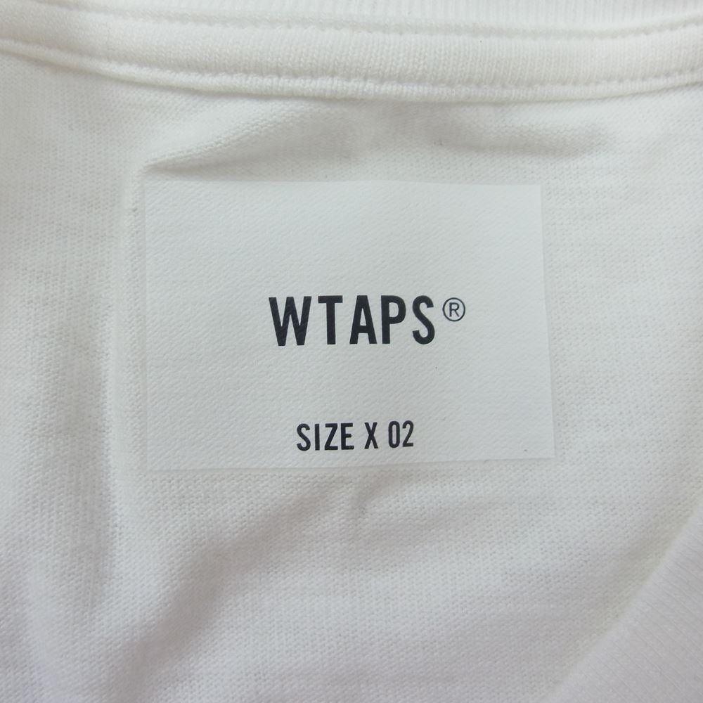 WTAPS ダブルタップス 22AW 222ATDT-CSM01 AII 01 SS ポケット 半袖 Tシャツ ホワイト系 02【美品】【中古】