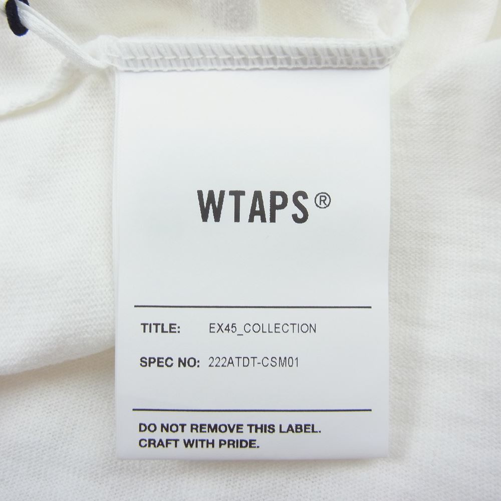 WTAPS ダブルタップス 22AW 222ATDT-CSM01 AII 01 SS ポケット 半袖 Tシャツ ホワイト系 02【美品】【中古】