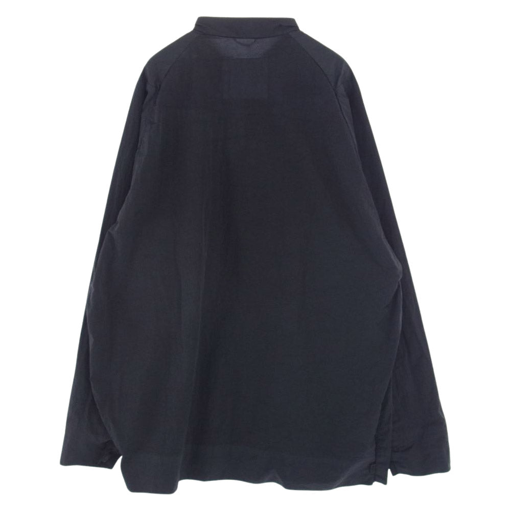 TEATORA テアトラ 22SS TT-SHT-003-MP CAPSULESNAP SHIRT METALLIC PACKABLE メタリック スマートパッキング パッカブル スタンドカラー 長袖 シャツ チャコール ○○○【美品】【中古】
