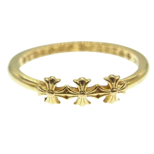 CHROME HEARTS クロムハーツ（原本無） 22K バブルガム 3CHプラス リング ゴールド系 9号【中古】