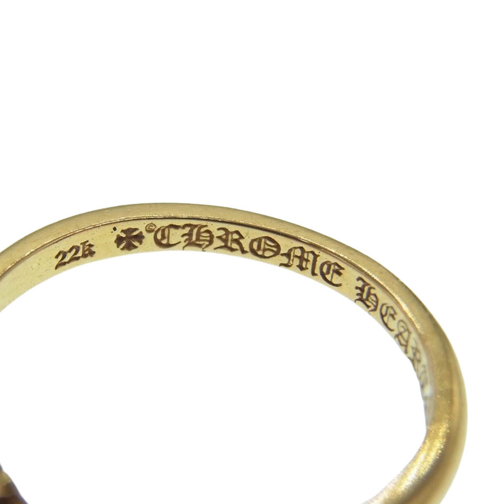 CHROME HEARTS クロムハーツ（原本無） 22K バブルガム 3CHプラス リング ゴールド系 9号【中古】