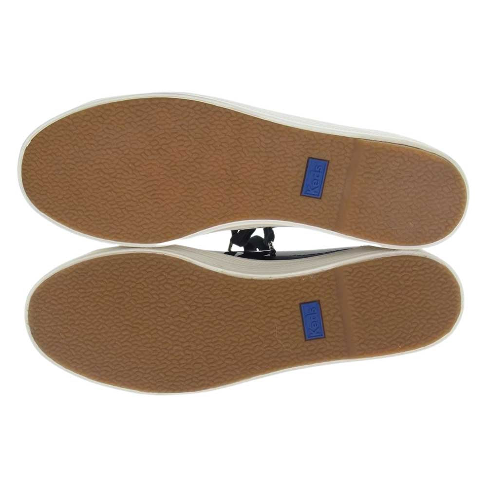 Kate Spade ケイトスペード WH64451 × Keds ケッズ ニューヨーク トリプル キック ブラック プラットフォーム スニーカー ブラック系 24.5cm【美品】【中古】