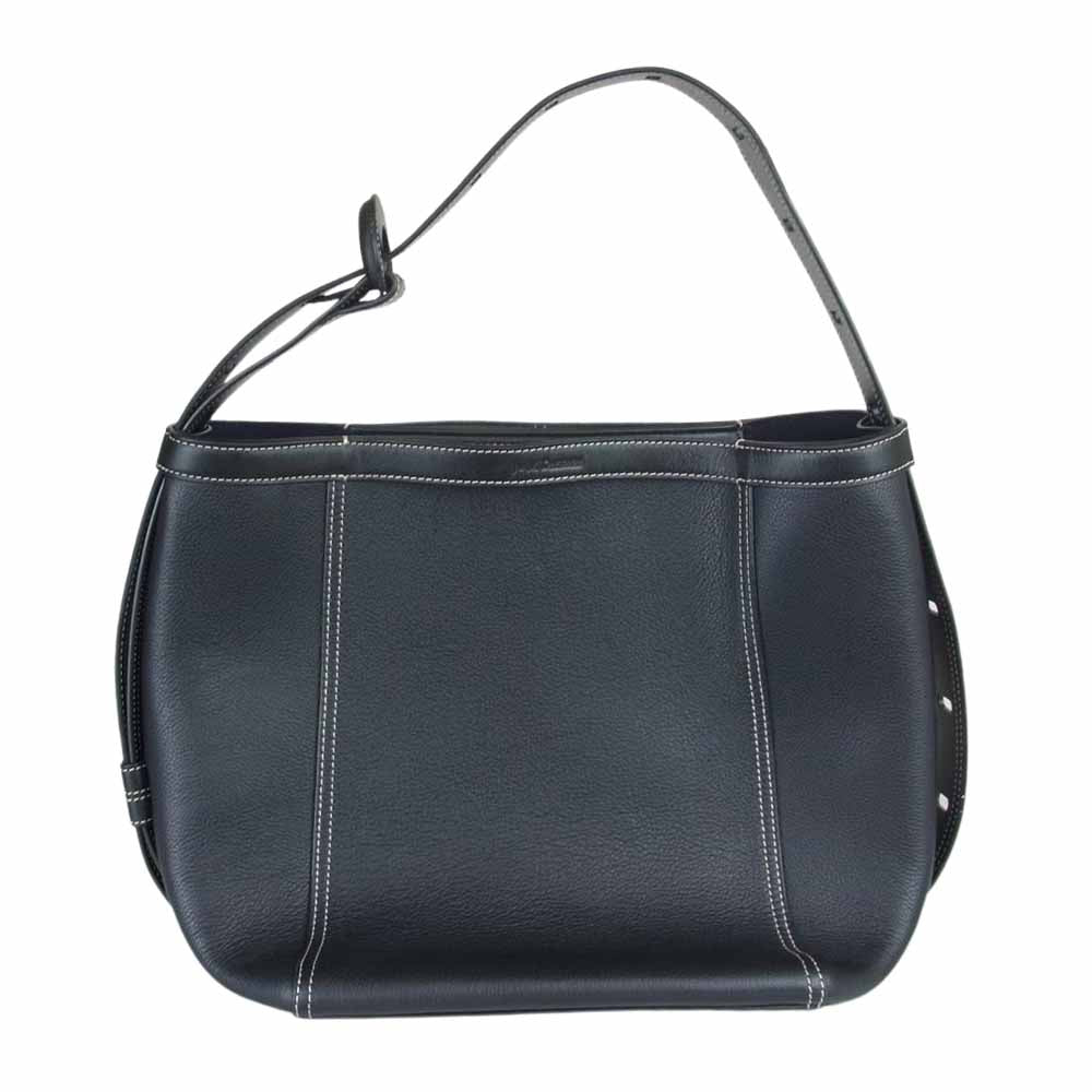 J&M Davidson ジェイアンドエムデヴィッドソン TONNE BAG ワンショルダー レザー トンバッグ ブラック系【美品】【中古】