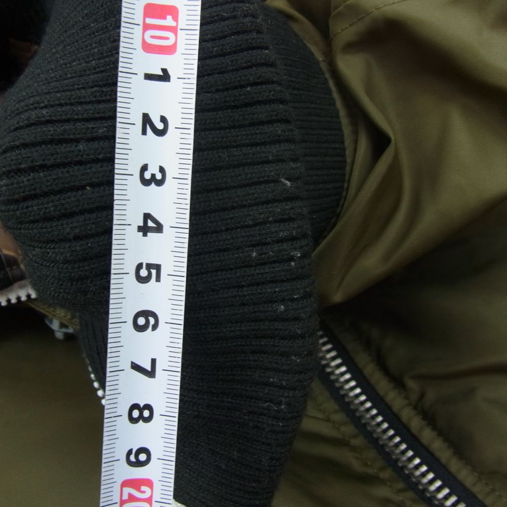 VANSON バンソン フライト ジャケット ボンバー カーキ系 M【中古】
