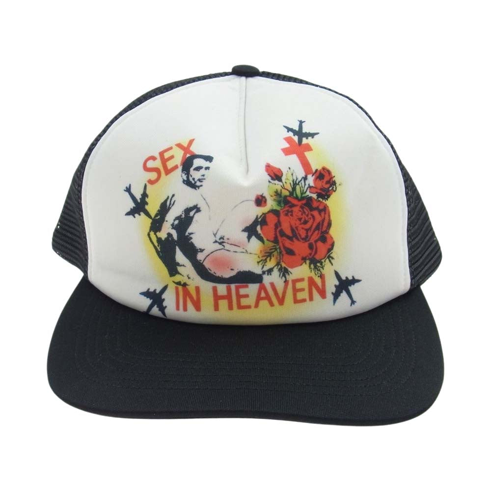 Supreme シュプリーム 23SS sex in heaven mesh back 5-panel メッシュ キャップ ブラック系 ホワイト系【新古品】【未使用】【中古】