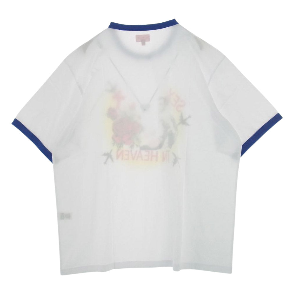 Supreme シュプリーム 23SS Sex In Heaven Ringer TEE セックス イン ヘブン リンガー 半袖 Tシャツ ホワイト系 XL【極上美品】【中古】