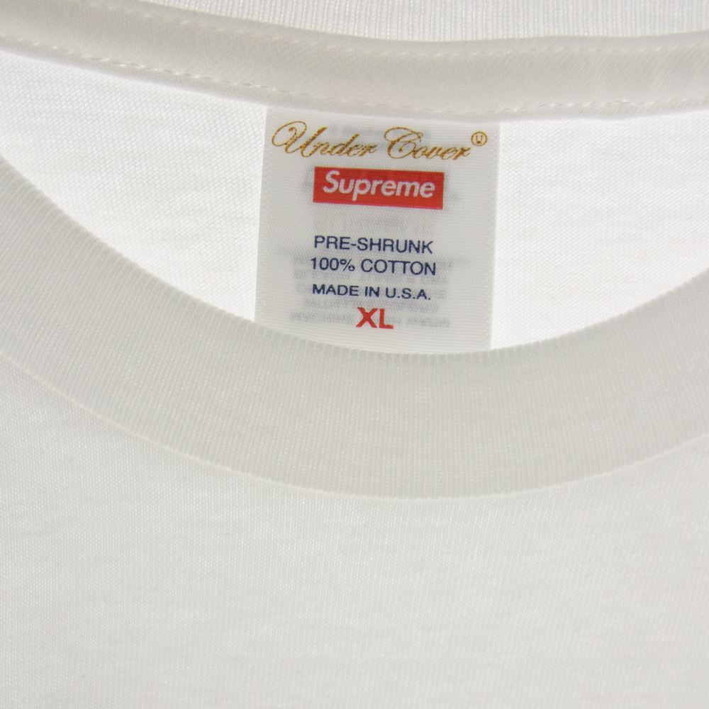 Supreme シュプリーム 23SS   SP1C3803 × UNDERCOVER Lupin tee アンダーカバー ルパン 半袖Tシャツ カットソー ホワイト系 XL【新古品】【未使用】【中古】