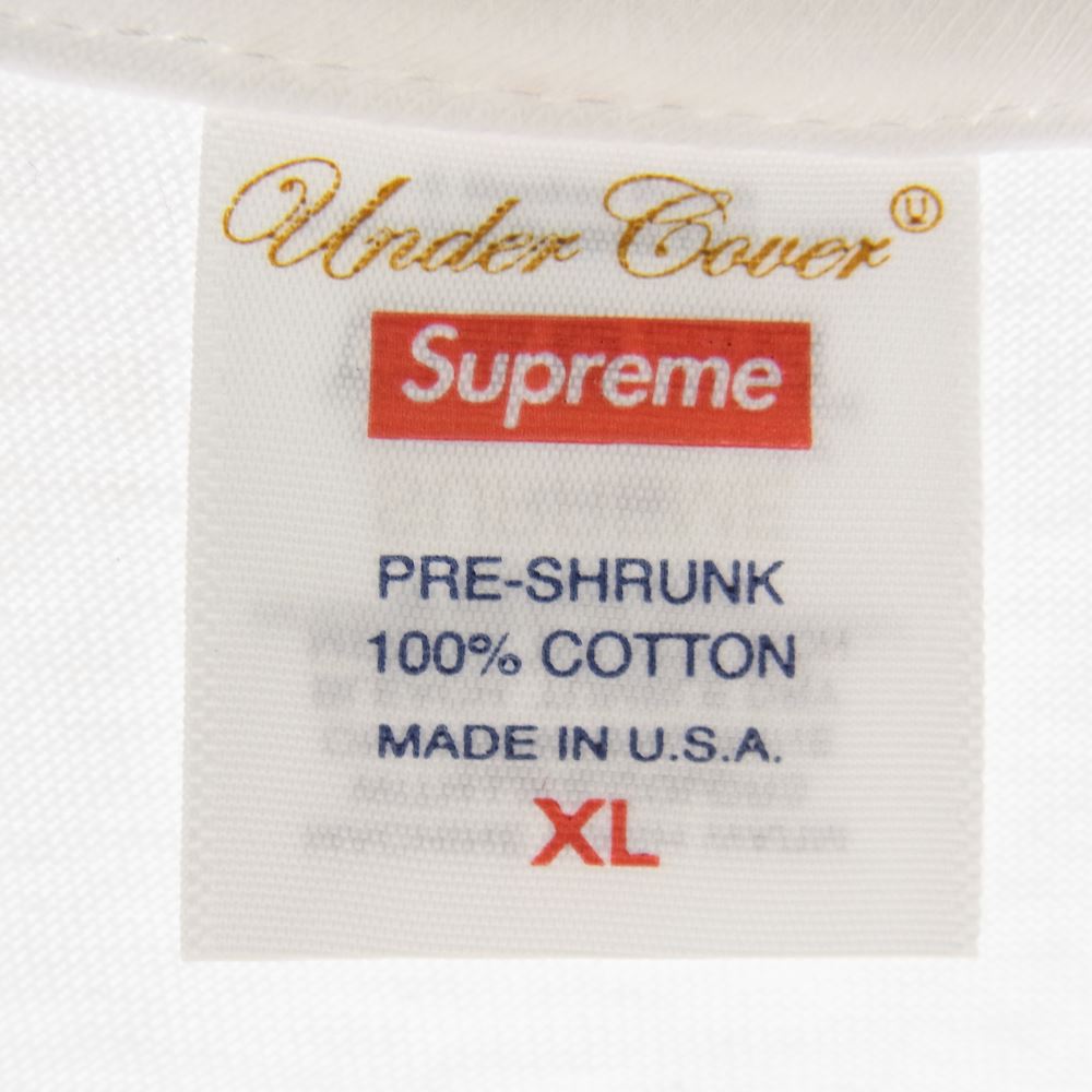 Supreme シュプリーム 23SS   SP1C3803 × UNDERCOVER Lupin tee アンダーカバー ルパン 半袖Tシャツ カットソー ホワイト系 XL【新古品】【未使用】【中古】