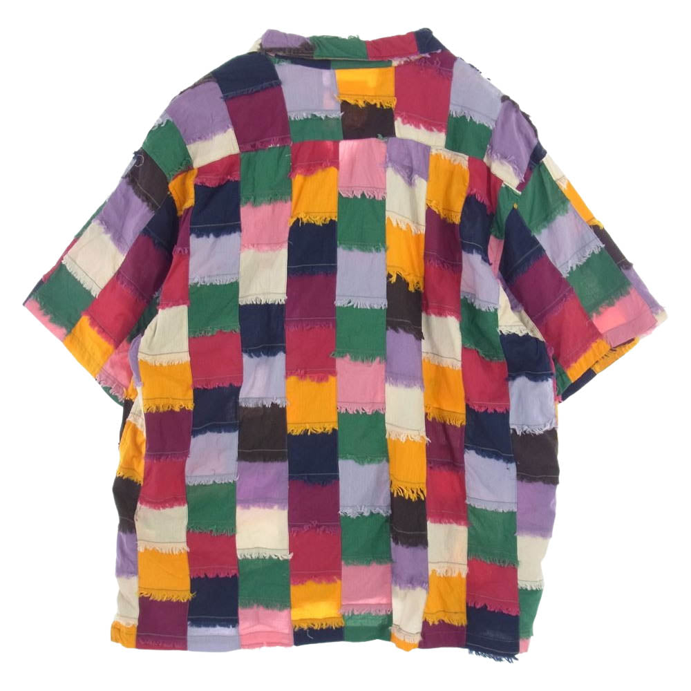 Supreme シュプリーム 23SS Patchwork S/S Shirt 半袖 パッチワーク シャツ マルチカラー系 XXL【美品】【中古】