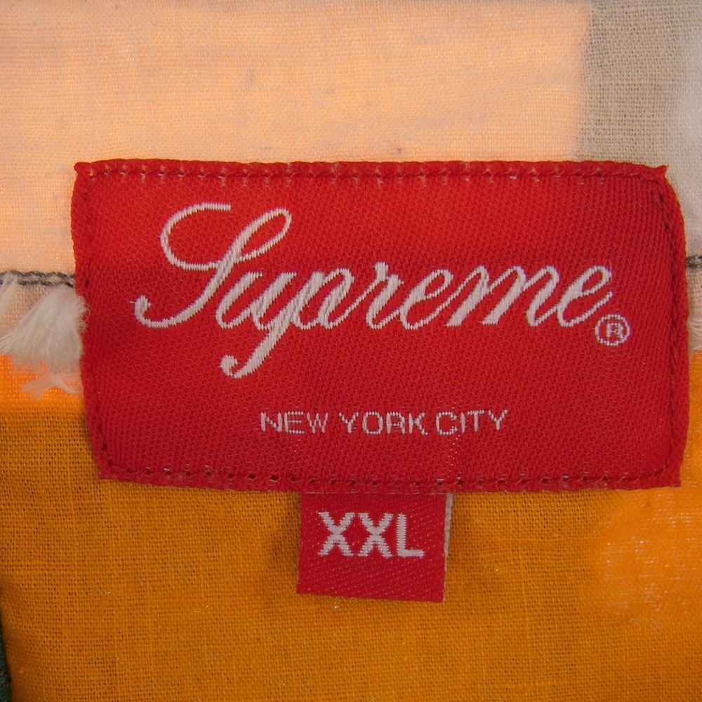 Supreme シュプリーム 23SS Patchwork S/S Shirt 半袖 パッチワーク シャツ マルチカラー系 XXL【美品】【中古】