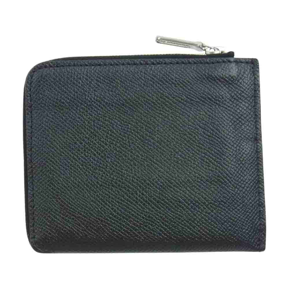 WHITE HOUSE COX ホワイトハウスコックス S3068 英国製 SLIM ZIP WALLET LONDON BRIDLE ロンドンブライドル スリムジップ 薄型 コンパクトウォレット ブラック系【中古】
