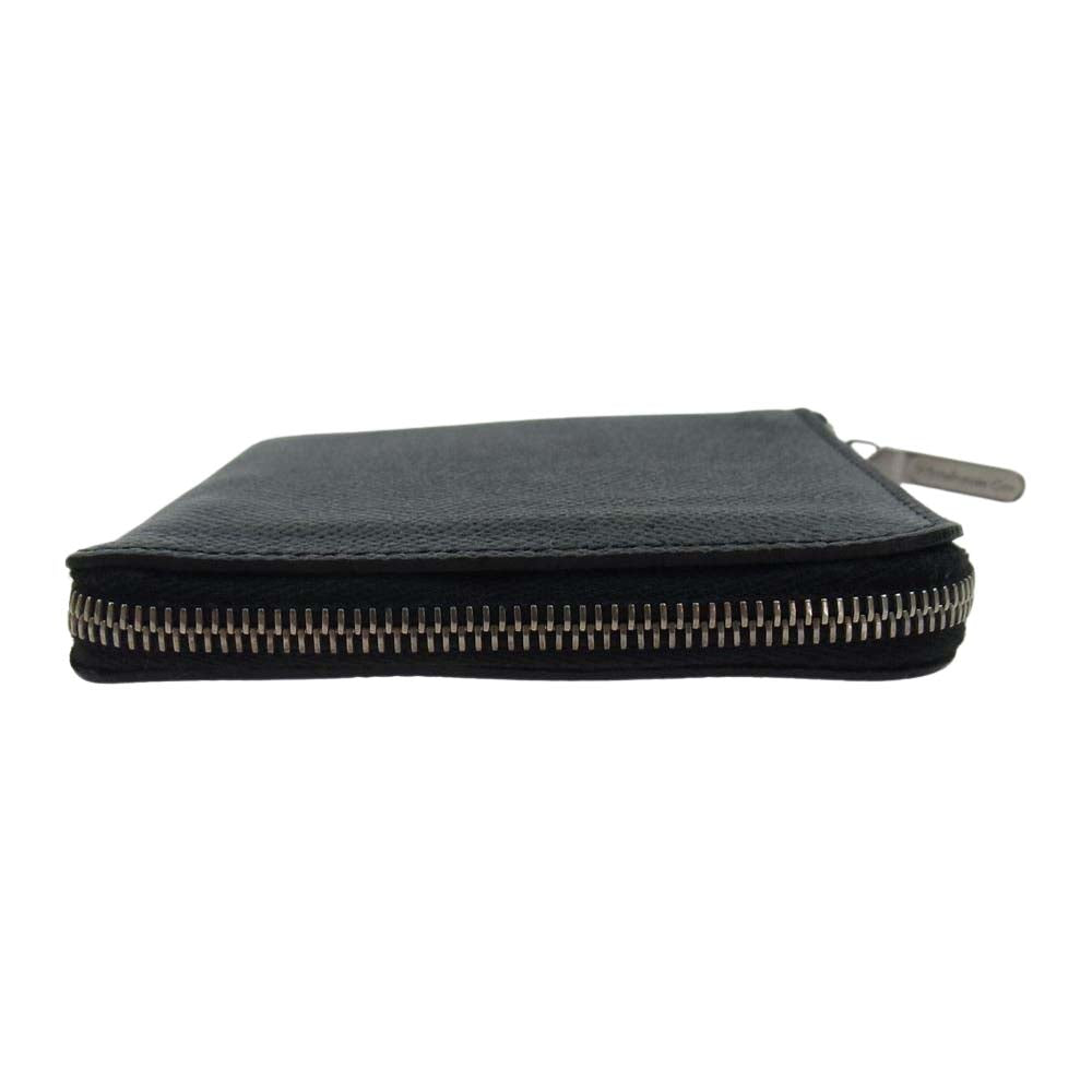 WHITE HOUSE COX ホワイトハウスコックス S3068 英国製 SLIM ZIP WALLET LONDON BRIDLE ロンドンブライドル スリムジップ 薄型 コンパクトウォレット ブラック系【中古】