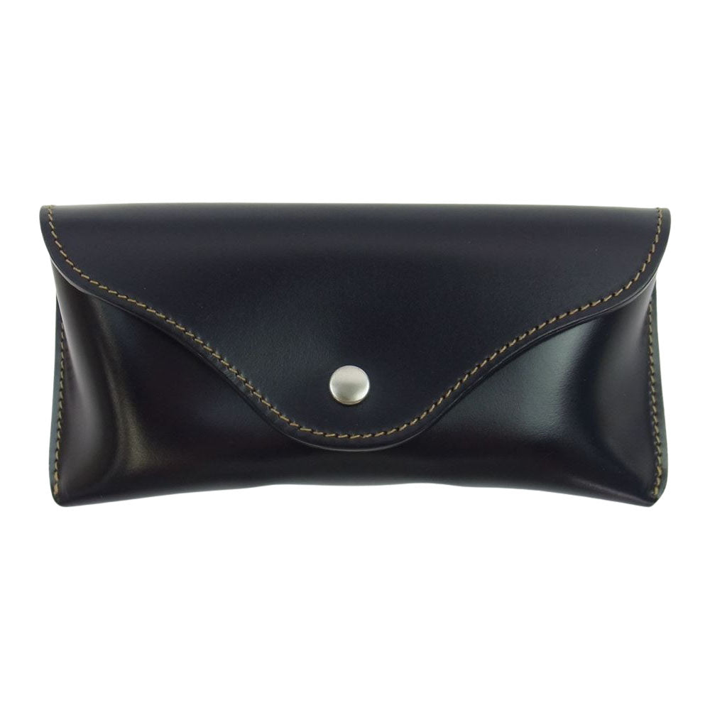 WHITE HOUSE COX ホワイトハウスコックス S8559 英国製 SPECTACLE CASE BRIDLE NAVY ブライドル ネイビー スペシャルケース レザー アイウェアケース メガネケース ダークネイビー系【新古品】【未使用】【中古】
