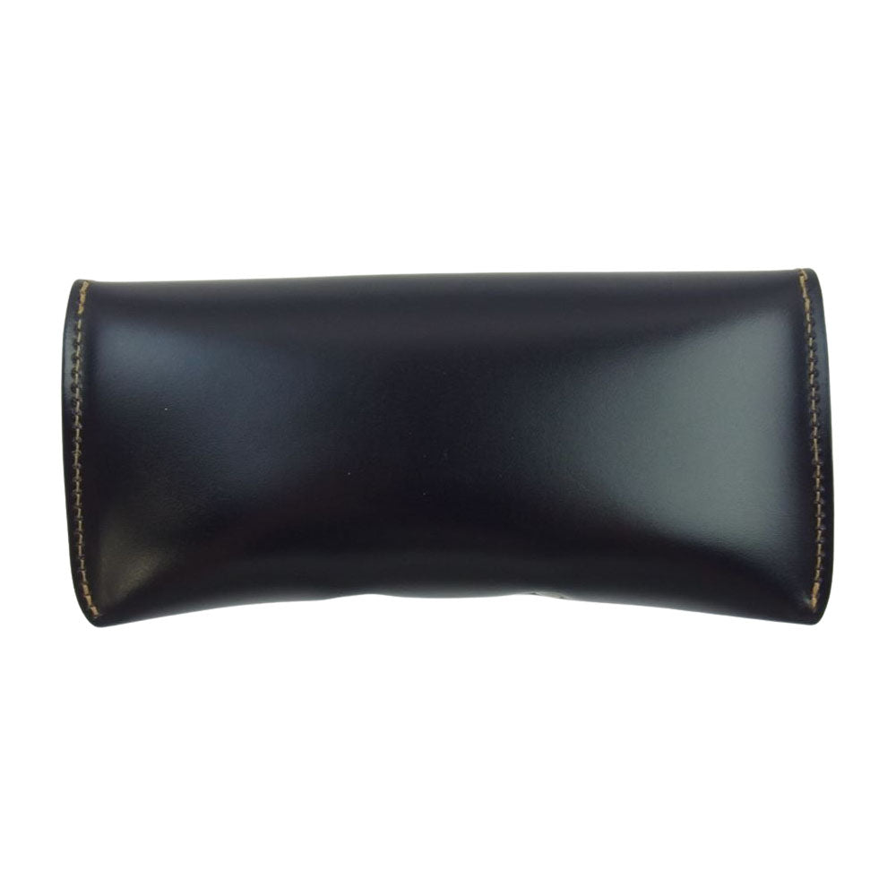 WHITE HOUSE COX ホワイトハウスコックス S8559 英国製 SPECTACLE CASE BRIDLE NAVY ブライドル ネイビー スペシャルケース レザー アイウェアケース メガネケース ダークネイビー系【新古品】【未使用】【中古】