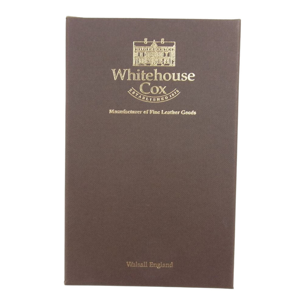 WHITE HOUSE COX ホワイトハウスコックス S8559 英国製 SPECTACLE CASE BRIDLE NAVY ブライドル ネイビー スペシャルケース レザー アイウェアケース メガネケース ダークネイビー系【新古品】【未使用】【中古】