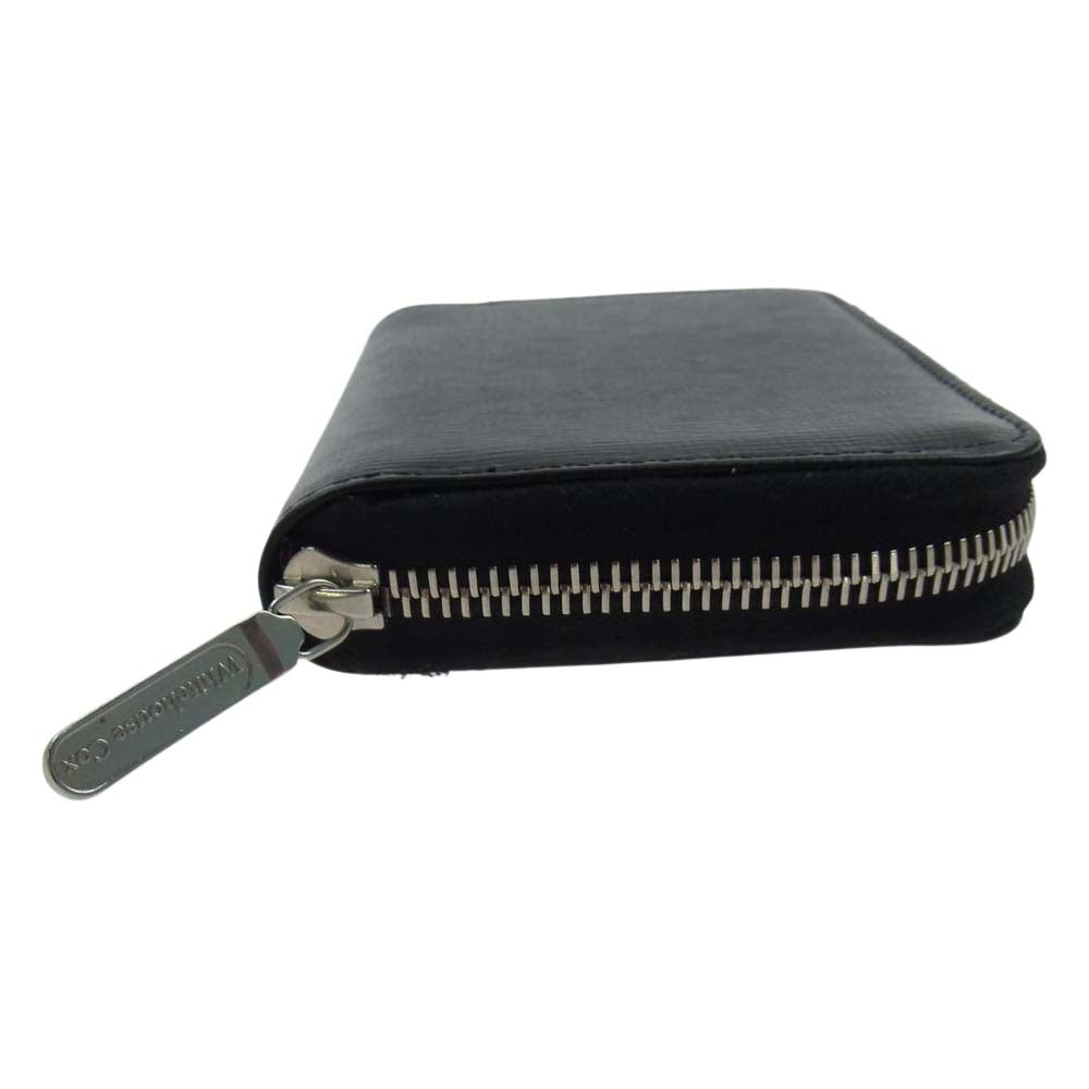 WHITE HOUSE COX ホワイトハウスコックス S1957 英国製 ZIP WALLET REGENT BRIDLE リージェント ブライドルレザーコレクション ラウンドファスナー ジップ ウォレット 財布 ブラック系【美品】【中古】