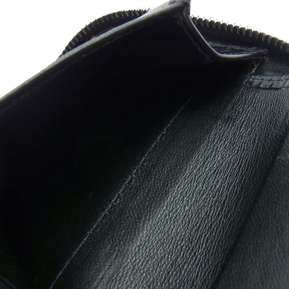 WHITE HOUSE COX ホワイトハウスコックス S1957 英国製 ZIP WALLET REGENT BRIDLE リージェント ブライドルレザーコレクション ラウンドファスナー ジップ ウォレット 財布 ブラック系【美品】【中古】