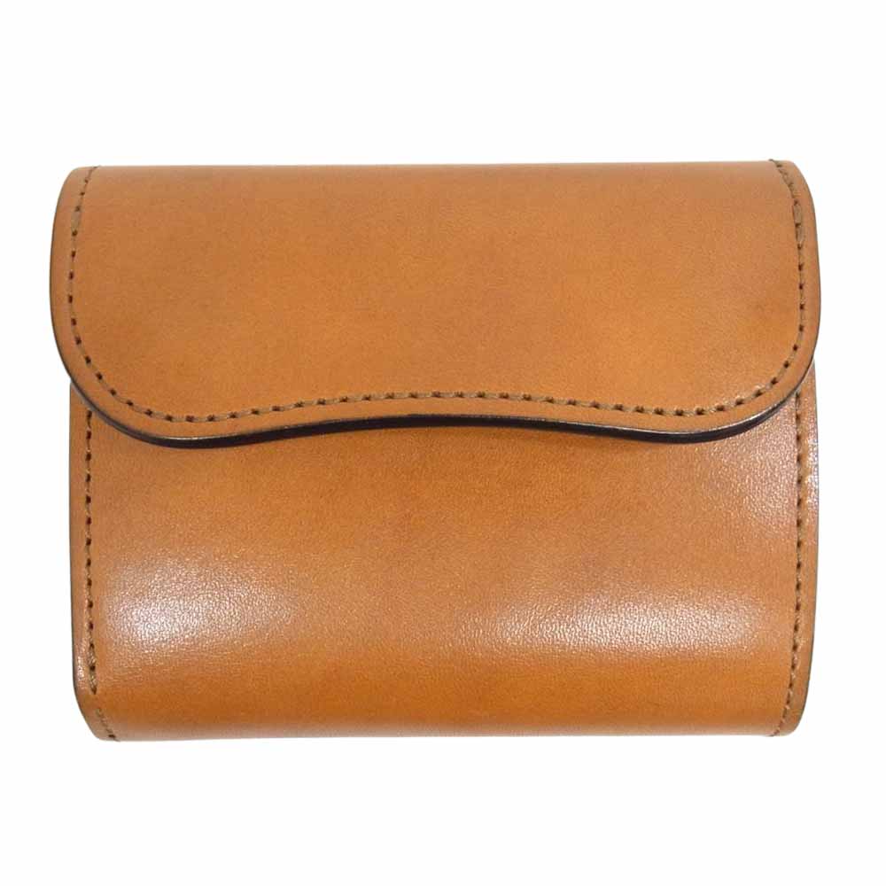 WILDSWANS ワイルドスワンズ ENO FGB LC イーノ フルグレインブライドル 三つ折り財布 ミニ コンパクトウォレット ロンドンカラー ブラウン系【中古】