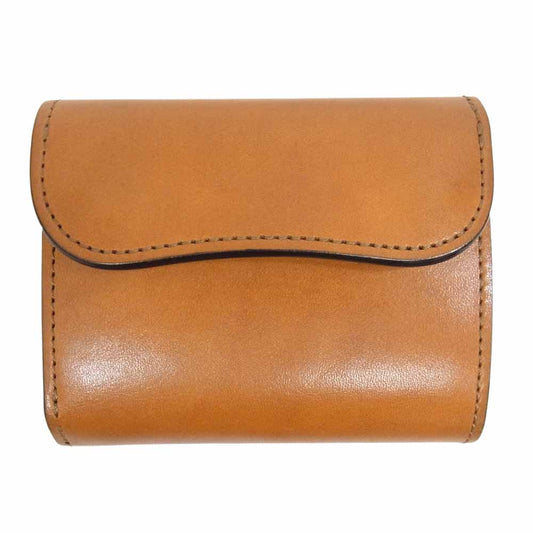 WILDSWANS ワイルドスワンズ ENO FGB LC イーノ フルグレインブライドル 三つ折り財布 ミニ コンパクトウォレット ロンドンカラー ブラウン系【中古】