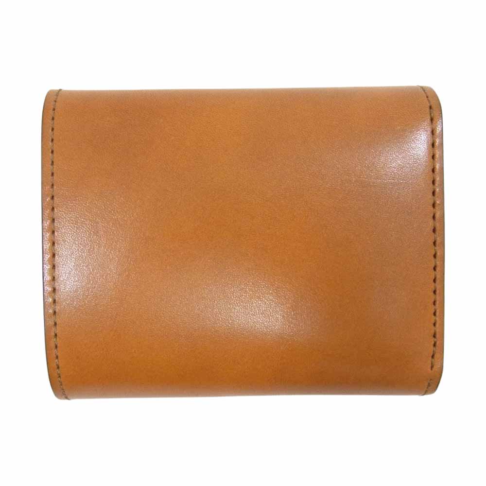 WILDSWANS ワイルドスワンズ ENO FGB LC イーノ フルグレインブライドル 三つ折り財布 ミニ コンパクトウォレット ロンドンカラー ブラウン系【中古】