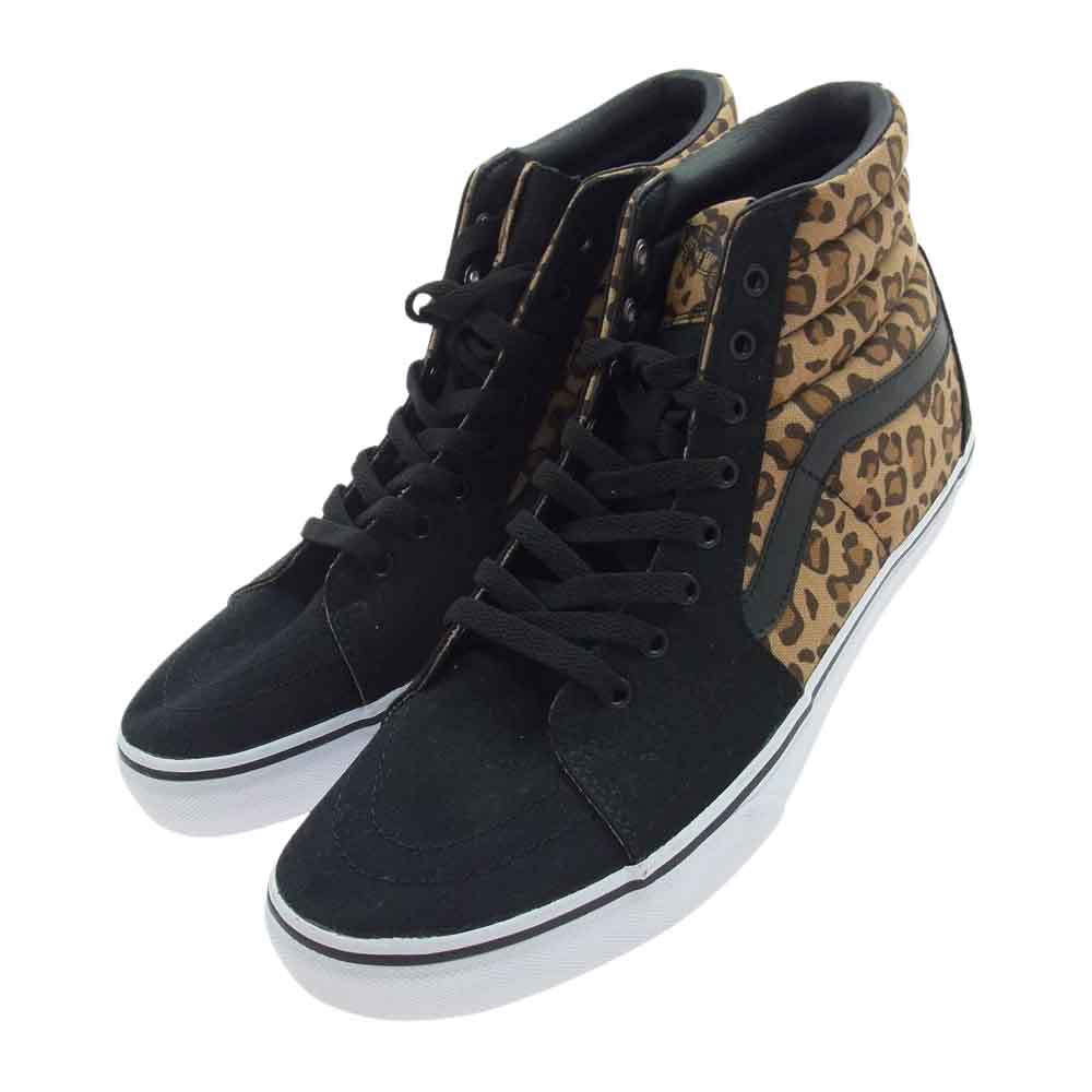 VANS バンズ 568546-0001 SK8-HI  ハイカット スニーカー アニマル柄 ヒョウ柄 ブラウン系 ブラック系 28.5cm【中古】