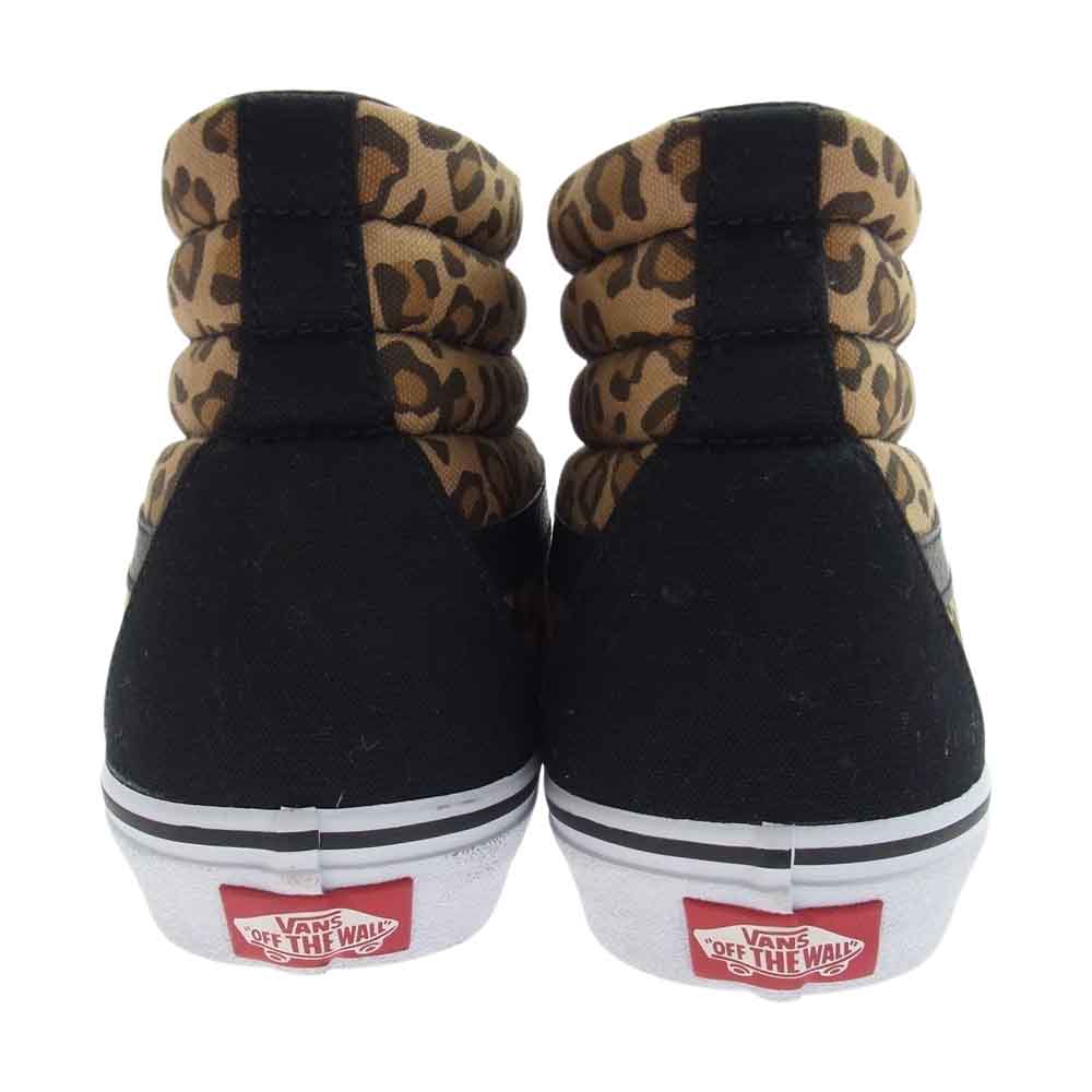 VANS バンズ 568546-0001 SK8-HI  ハイカット スニーカー アニマル柄 ヒョウ柄 ブラウン系 ブラック系 28.5cm【中古】