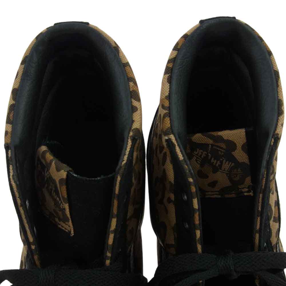 VANS バンズ 568546-0001 SK8-HI  ハイカット スニーカー アニマル柄 ヒョウ柄 ブラウン系 ブラック系 28.5cm【中古】