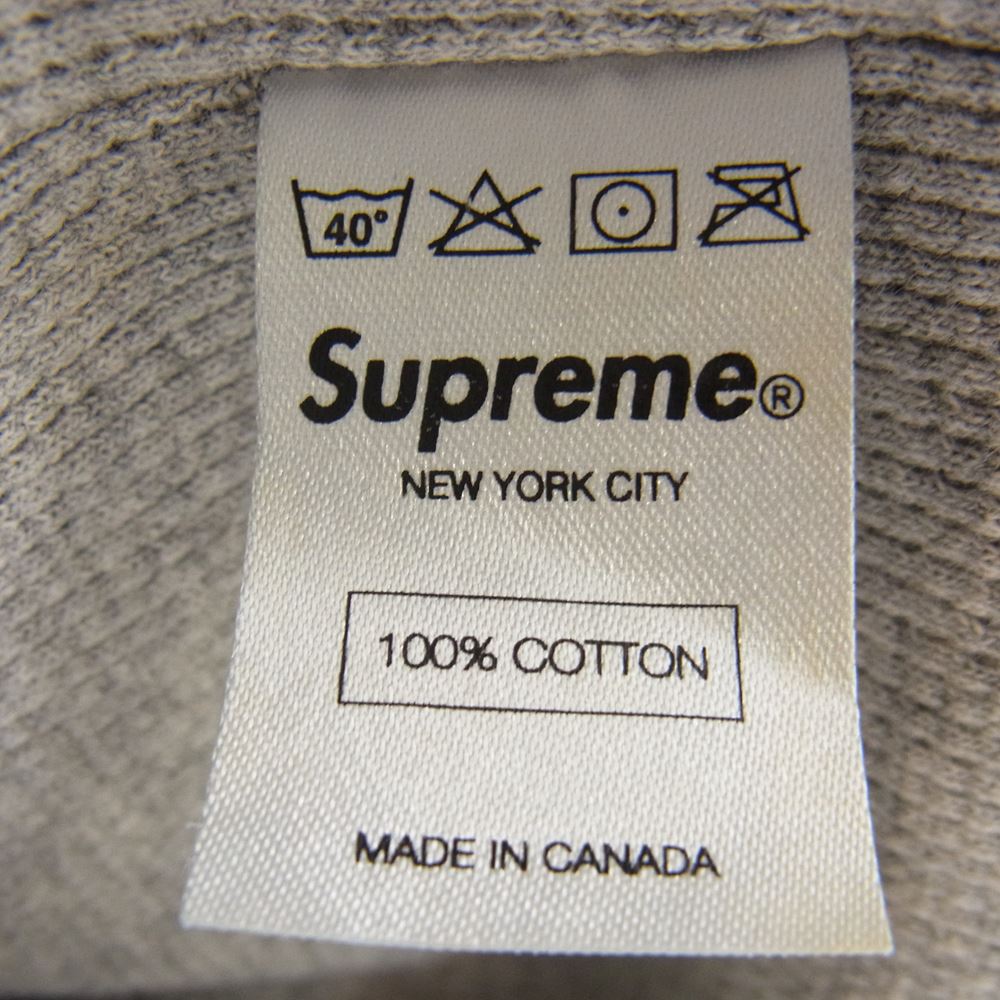 Supreme シュプリーム Arc Logo Thermal Zip Up アーチロゴ サーマル ジップアップ スウェット パーカー ネイビー系 M【中古】