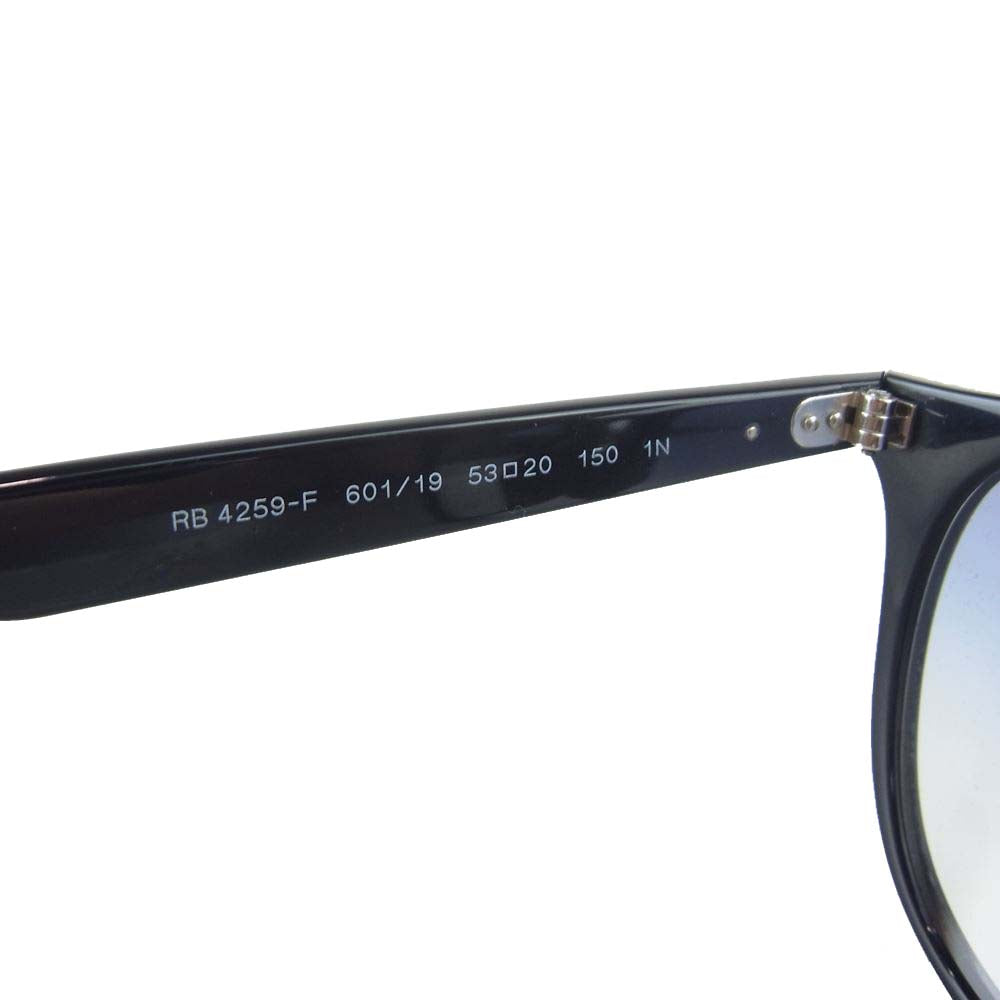 Ray-Ban レイバン RB4259-F 601/19 53□20 150 国内正規品 WASHED LENSES サングラス ブラック系 53□20-150【中古】