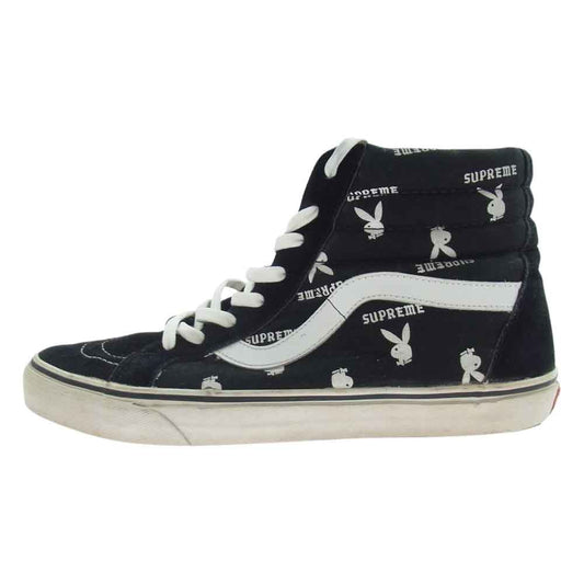 Supreme シュプリーム 14SS  × VANS バンズ × PLAYBOY プレイボーイ SK8-HI REISSUE PRO スケート ハイカットスニーカー  ブラック系 29cm【中古】