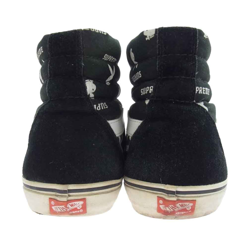 Supreme シュプリーム 14SS  × VANS バンズ × PLAYBOY プレイボーイ SK8-HI REISSUE PRO スケート ハイカットスニーカー  ブラック系 29cm【中古】