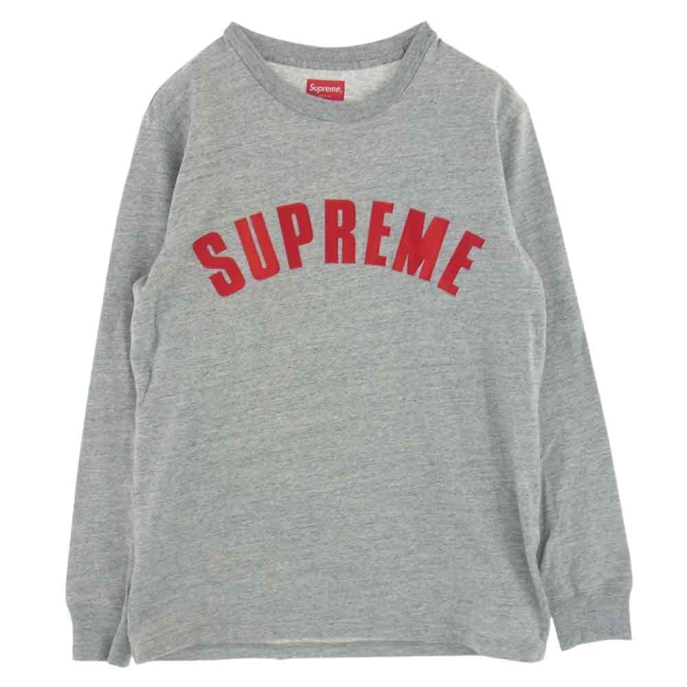 Supreme シュプリーム 16SS Arc Logo L/S Top アーチロゴ 長袖 Tシャツ ロンT グレー系 S【中古】