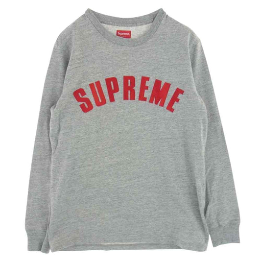 Supreme シュプリーム 16SS Arc Logo L/S Top アーチロゴ 長袖 Tシャツ ロンT グレー系 S【中古】