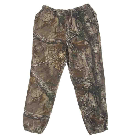 Supreme シュプリーム 17AW  Realtree Camo Flannel Pant リアルツリーカモフランネルパンツ イージーパンツ 迷彩  ブラウン系 S【中古】