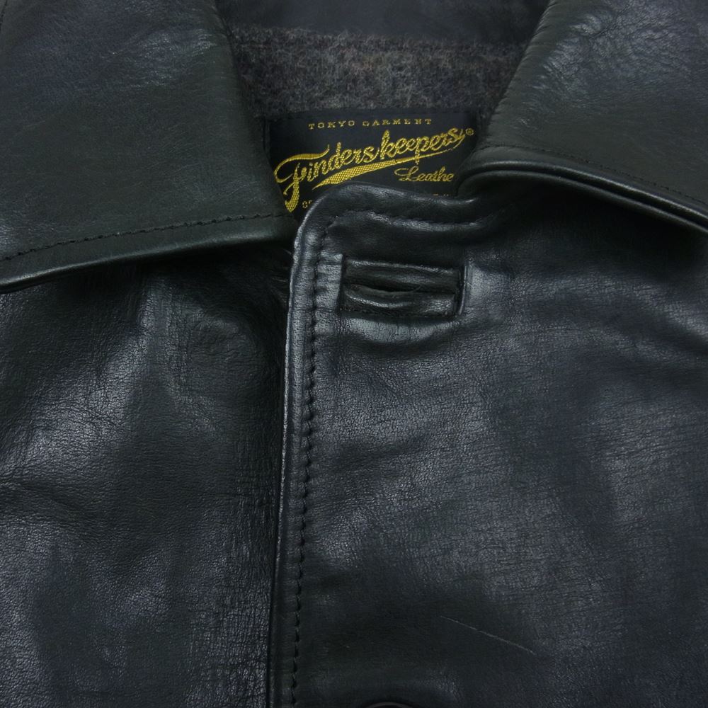 ファインダーズ キーパーズ 40432202 FK-CAR COAT ホースハイド レザー ジャケット ブルゾン ブラック系 XS【中古】