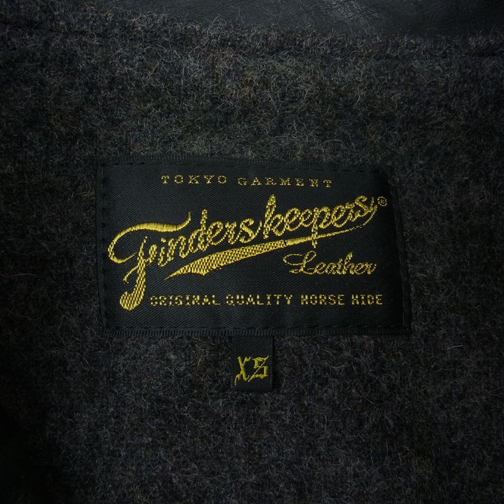 ファインダーズ キーパーズ 40432202 FK-CAR COAT ホースハイド レザー ジャケット ブルゾン ブラック系 XS【中古】