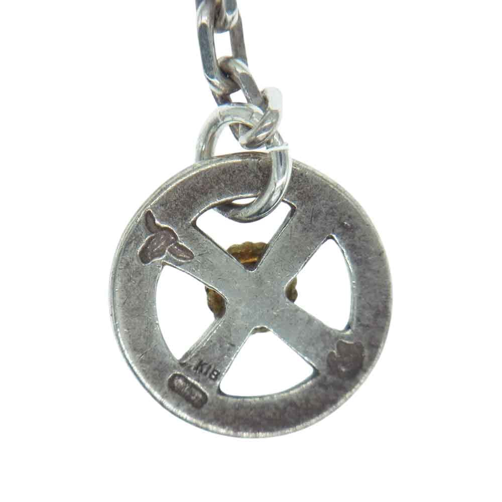 タディアンドキング イーグル フック ＆ レギュラーホイール 金縄ターコイズ付き チェーン ネックレス シルバー系【中古】