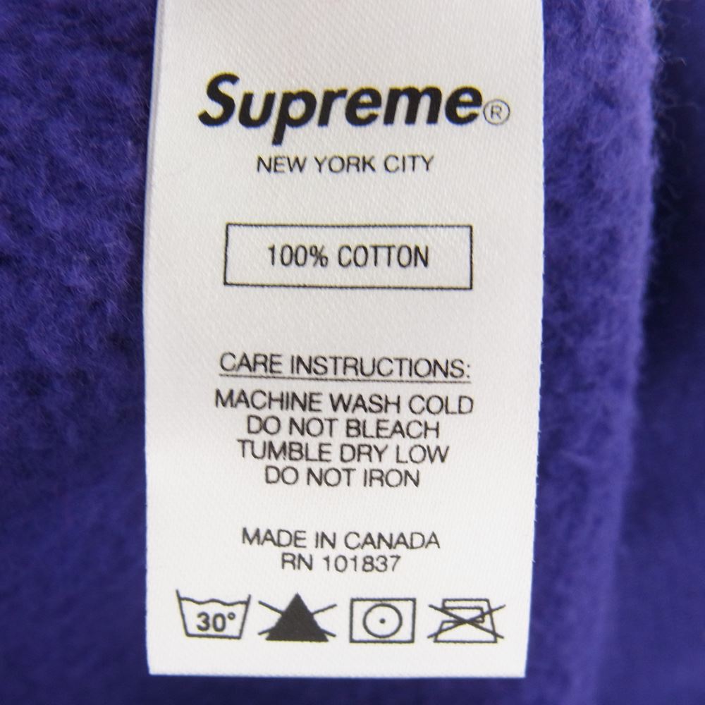 Supreme シュプリーム 20AW  Cross Box Logo Hooded Sweatshirt クロスボックスロゴ 刺繍 スウェット プルオーバー パーカー パープル パープル系 S【中古】