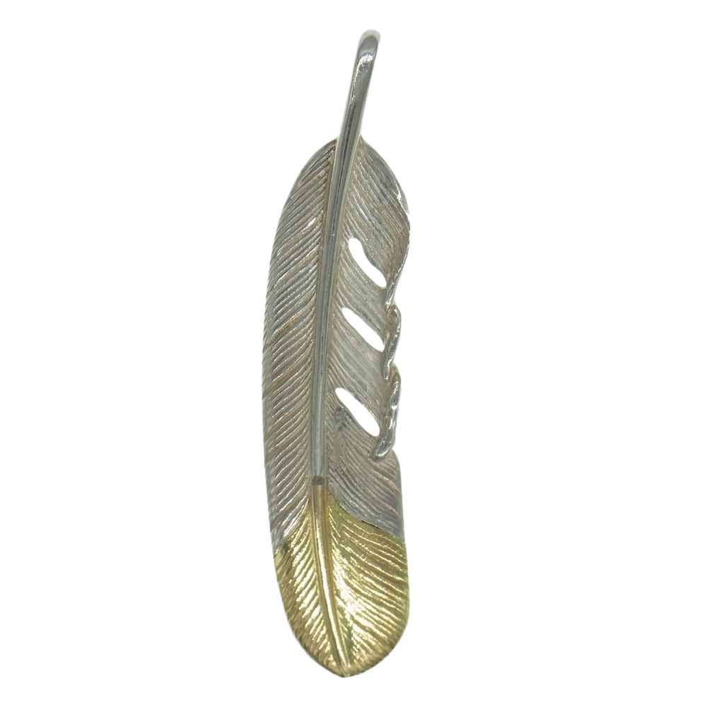 タディアンドキング tkgh-002ll SVフェザー剣先K18 特大 先金 フェザー  シルバー系 ゴールド系【中古】