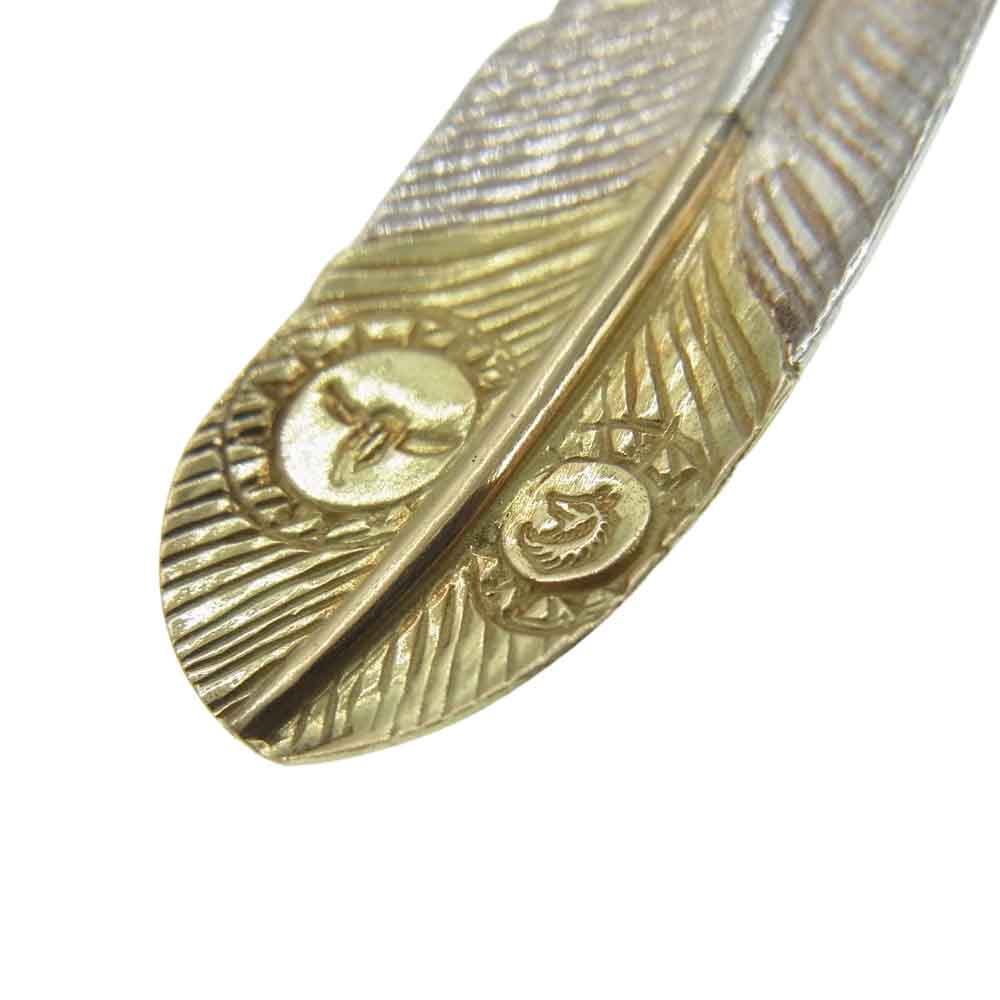 タディアンドキング tkgh-002ll SVフェザー剣先K18 特大 先金 フェザー  シルバー系 ゴールド系【中古】