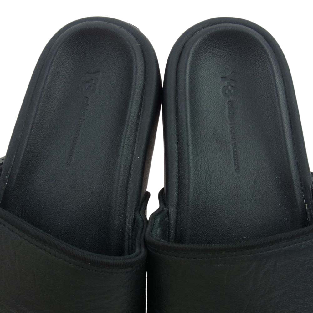 Y-3 Yohji Yamamoto ワイスリー ヨウジヤマモト GW8631 SLIDES スライド サンダル ブラック ブラック系 28.5cm【中古】