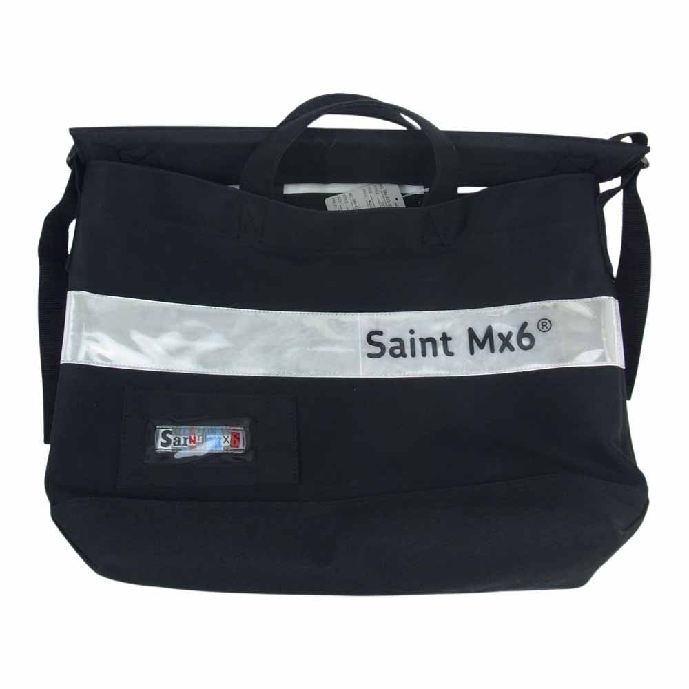 SAINT MICHAEL セントマイケル SM-A23-0000-060 TOTE BAG M トート バッグ ブラック ブラック系【中古】