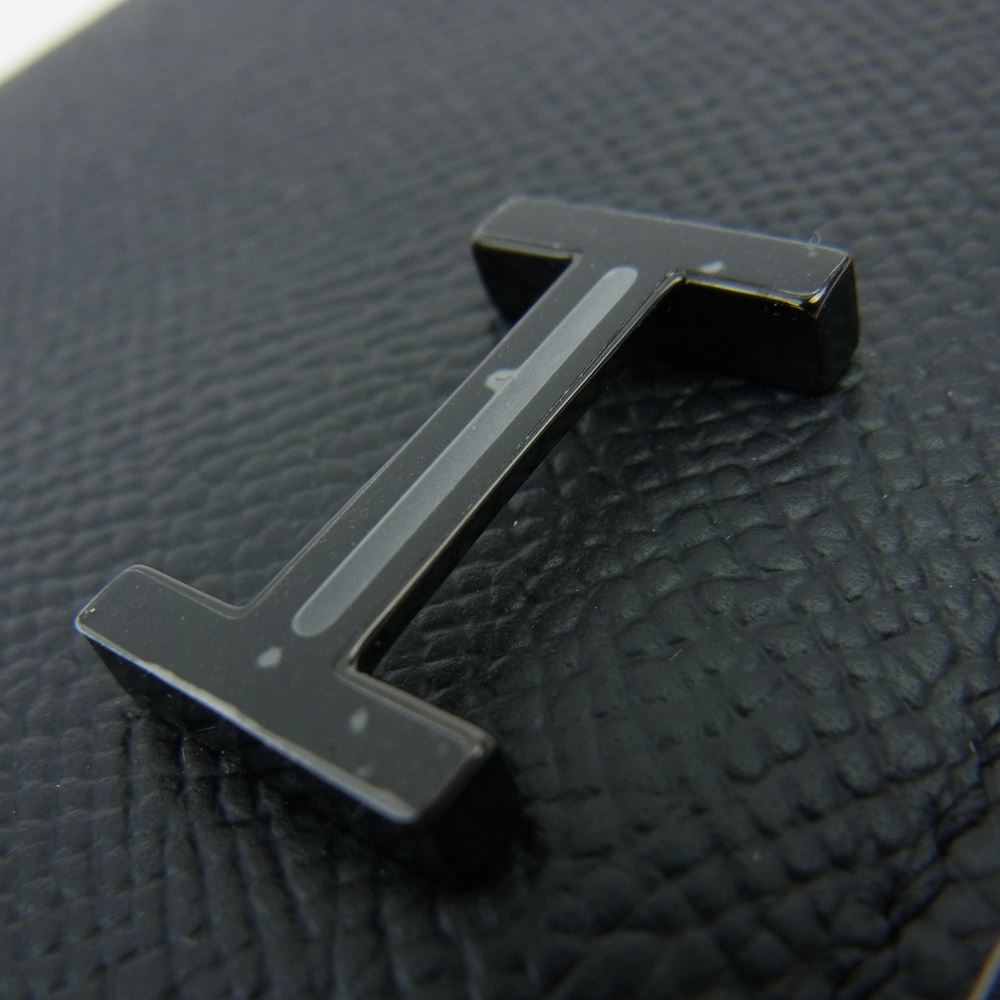 HERMES エルメス ベアン コンパクト U刻印 ヴォーエプソン 二つ折り 財布 ウォレット ブラック系【新古品】【未使用】【中古】