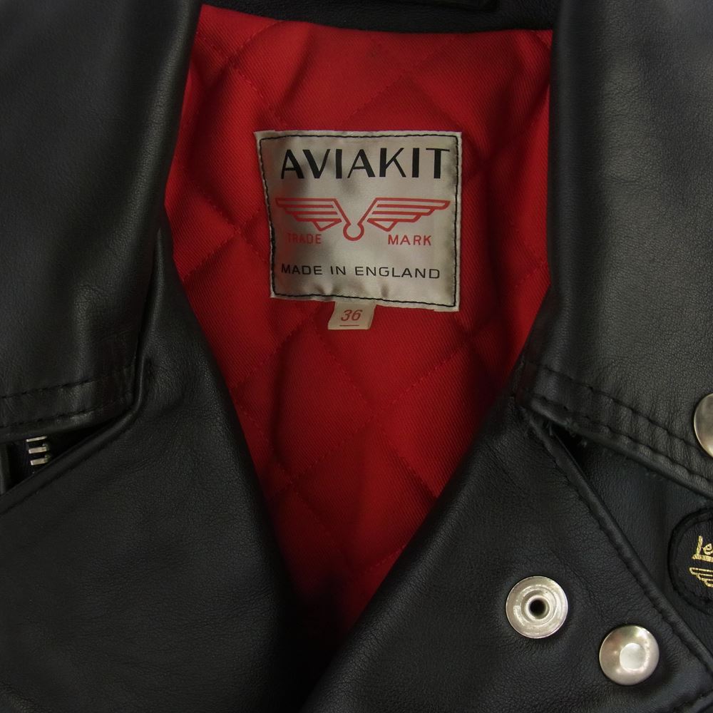 Lewis Leathers ルイスレザー 441T CYCLONE TIGHT FIT サイクロン タイトフィット カウハイド レザー ライダース ジャケット ブラック系 36【中古】